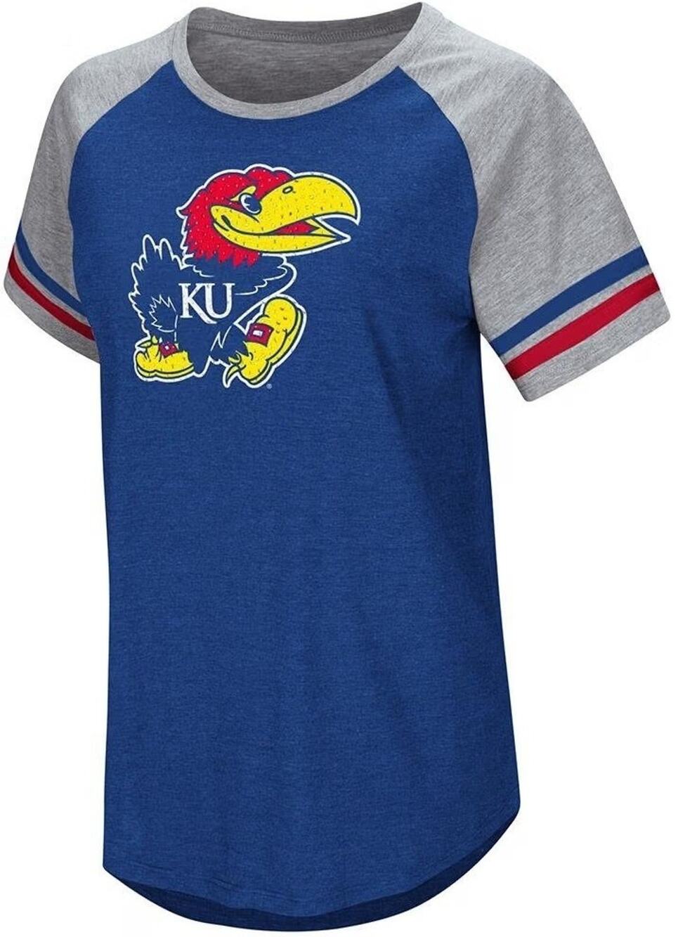 Colosseum Kansas Jayhawks Women's Southbend Scoop-Neck T-Shirt